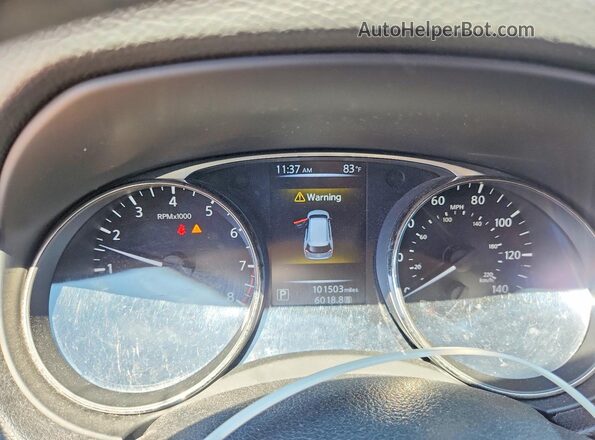 KNMAT2MV7GP659689 2016 NISSAN ROGUE Blue Vista del cuadro de instrumentos