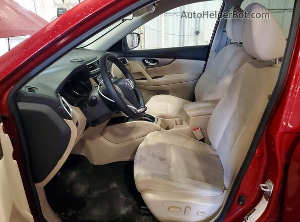 KNMAT2MV7GP677108 2016 NISSAN ROGUE Red Вид салону спереду