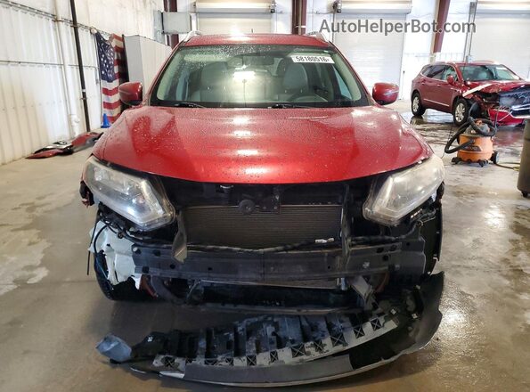 KNMAT2MV7GP677108 2016 NISSAN ROGUE Red Вид спереду