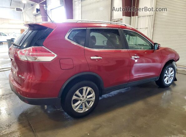 KNMAT2MV7GP677108 2016 NISSAN ROGUE Red Задня права чверть
