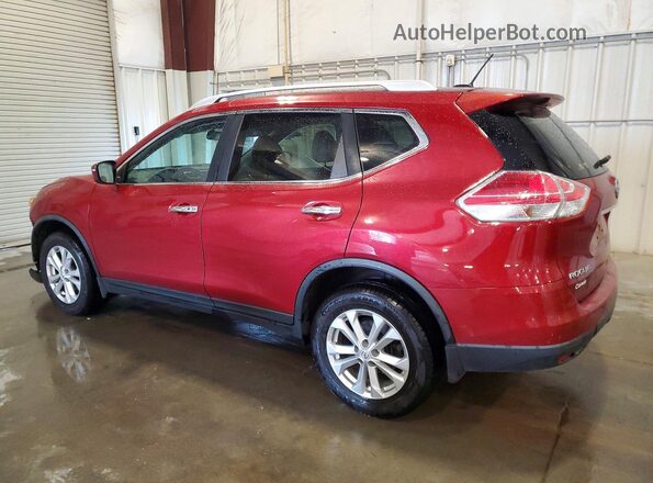 KNMAT2MV7GP677108 2016 NISSAN ROGUE Red Задня ліва чверть