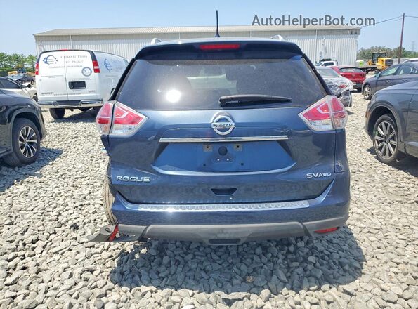 KNMAT2MV7GP691090 2016 NISSAN ROGUE Blue Vista trasera
