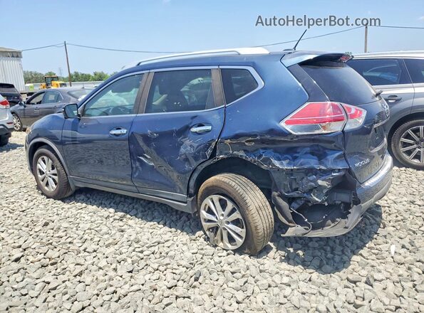 KNMAT2MV7GP691090 2016 NISSAN ROGUE Blue Trasero izquierdo