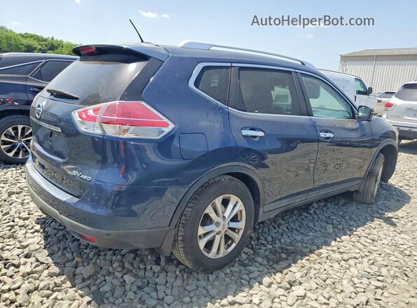 KNMAT2MV7GP691090 2016 NISSAN ROGUE Blue Trasero derecho