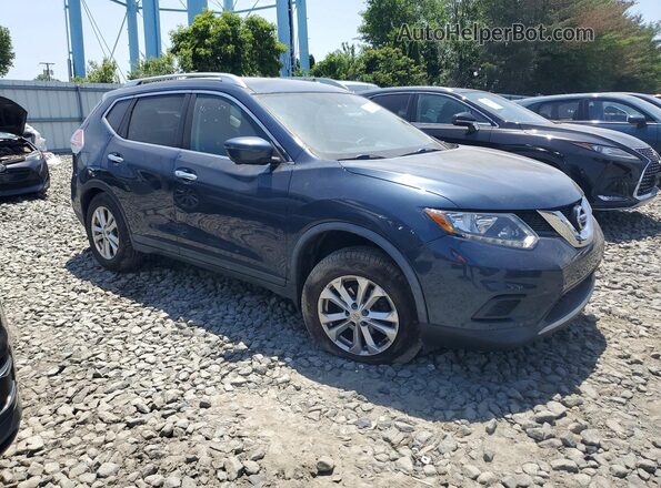 KNMAT2MV7GP691090 2016 NISSAN ROGUE Blue Delantero derecho