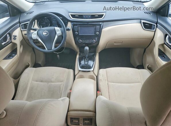 KNMAT2MV7GP723567 2016 NISSAN ROGUE Gray Dashboard view