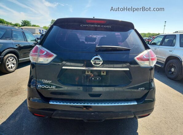KNMAT2MV7GP734391 2016 NISSAN ROGUE Black Vista trasera