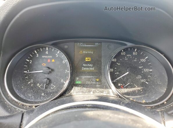 KNMAT2MV7HP544771 2017 NISSAN ROGUE Black Widok zestawu wskaźników