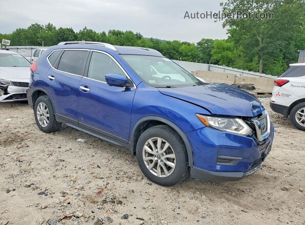 KNMAT2MV7HP574367 2017 NISSAN ROGUE Синий Передняя правая четверть