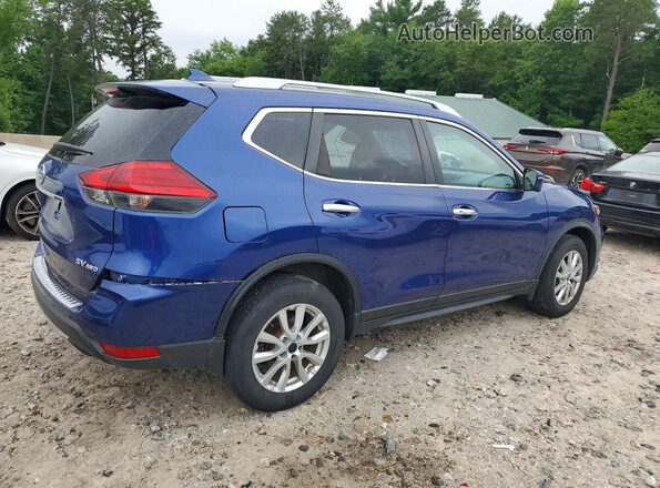KNMAT2MV7HP574367 2017 NISSAN ROGUE Синий Задняя правая четверть