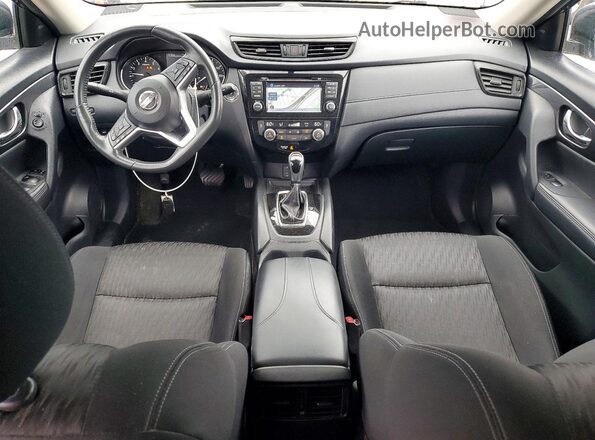 KNMAT2MV7HP574367 2017 NISSAN ROGUE Синий Вид панели приборов