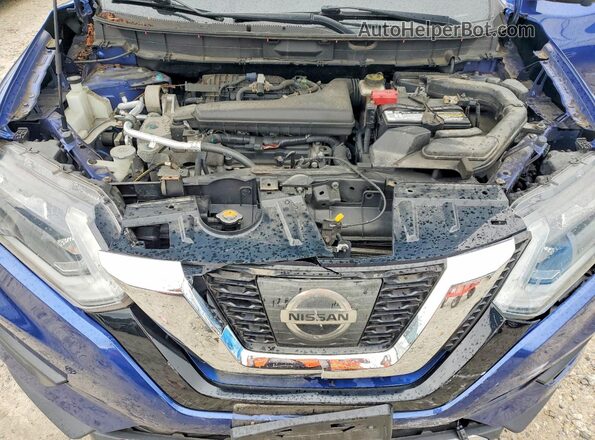 KNMAT2MV7HP574367 2017 NISSAN ROGUE Синий Вид подкапотного пространства