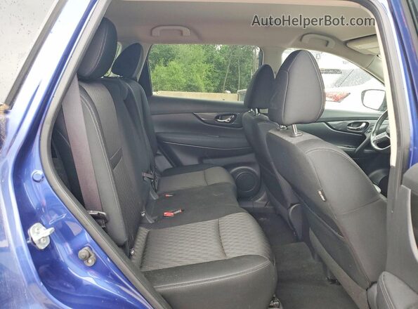KNMAT2MV7HP574367 2017 NISSAN ROGUE Синий Вид задней части салона