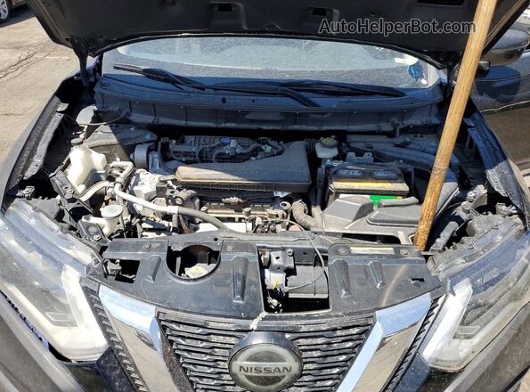 KNMAT2MV7JP501859 2018 NISSAN ROGUE Black Widok wnętrza z tyłu