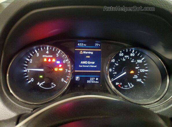 KNMAT2MV7JP507046 2018 NISSAN ROGUE Silver Instrument cluster view