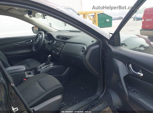 KNMAT2MV7JP597976 2018 NISSAN ROGUE Black Widok wnętrza z przodu