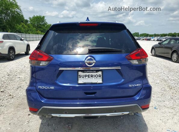 KNMAT2MV7KP537925 2019 NISSAN ROGUE Blue Widok z tyłu