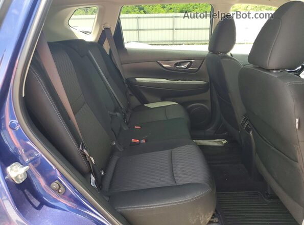 KNMAT2MV7KP537925 2019 NISSAN ROGUE Blue Widok wnętrza z tyłu