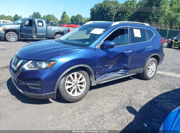 KNMAT2MV7KP540016 2019 NISSAN ROGUE Синий Передняя левая четверть