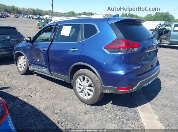 KNMAT2MV7KP540016 2019 NISSAN ROGUE Синий Задняя левая четверть