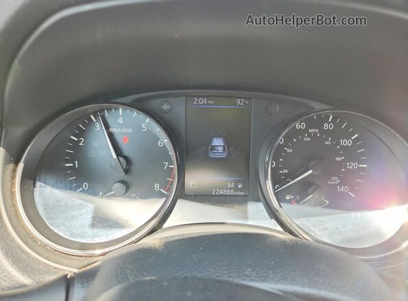 KNMAT2MV7KP544387 2019 NISSAN ROGUE Белый Вид щитка приборов