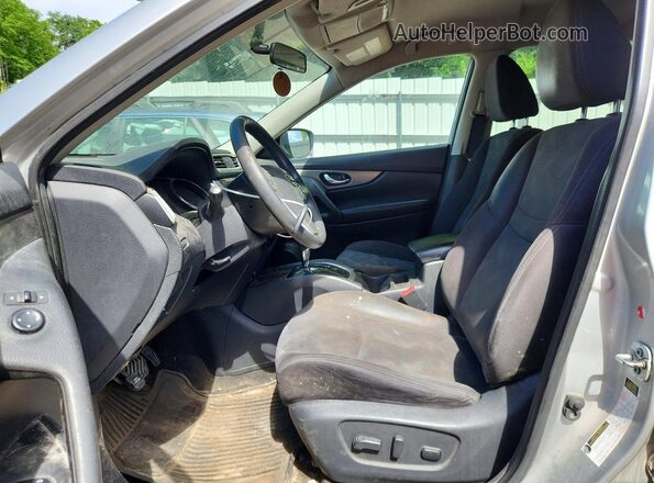 KNMAT2MV8GP600134 2016 NISSAN ROGUE Silver Вид салону спереду