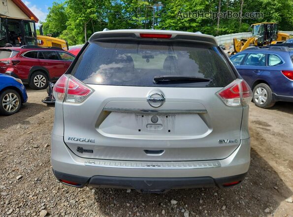 KNMAT2MV8GP600134 2016 NISSAN ROGUE Silver Вид ззаду