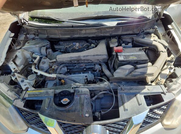 KNMAT2MV8GP600134 2016 NISSAN ROGUE Silver Вид підкапотного простору