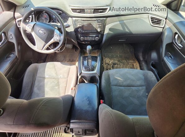 KNMAT2MV8GP600134 2016 NISSAN ROGUE Silver Вид панелі приладів