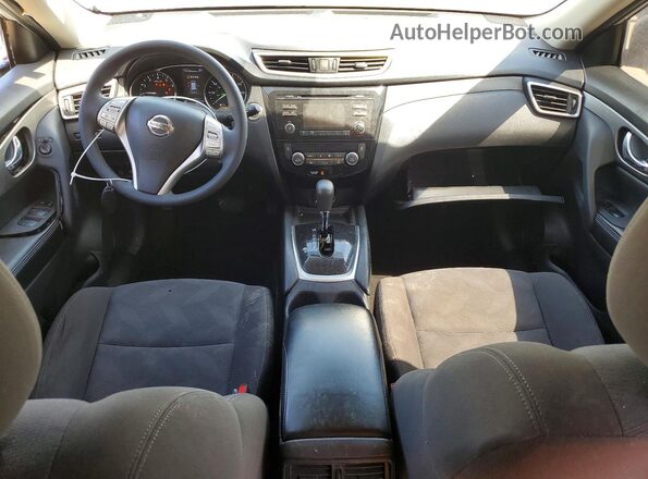 KNMAT2MV8GP614440 2016 NISSAN ROGUE Silver Вид панелі приладів