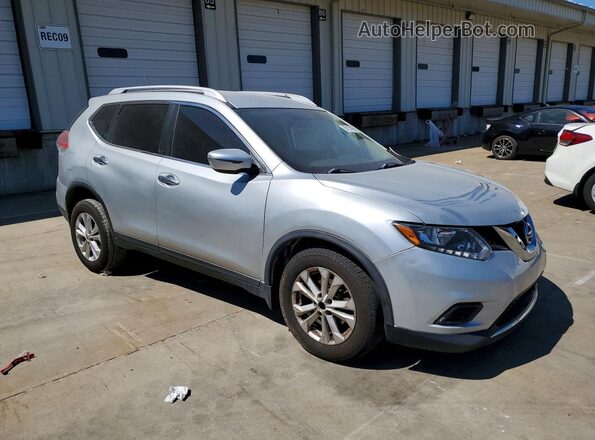 KNMAT2MV8GP614440 2016 NISSAN ROGUE Silver Передня права чверть