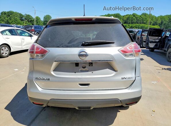 KNMAT2MV8GP614440 2016 NISSAN ROGUE Silver Вид ззаду