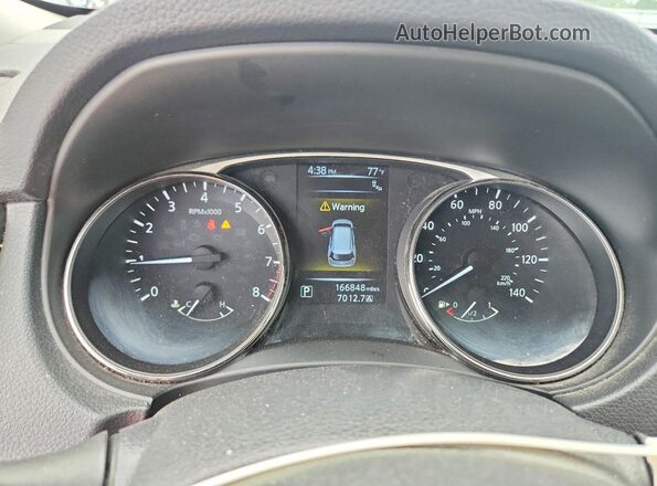 KNMAT2MV8GP618472 2016 NISSAN ROGUE Silver ხელსაწყოთა პანელის ხედი