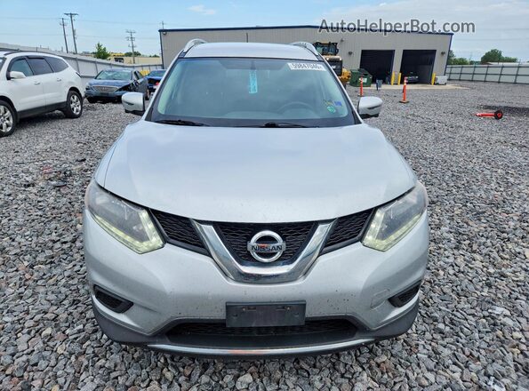 KNMAT2MV8GP618472 2016 NISSAN ROGUE Silver წინა ხედი