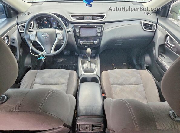 KNMAT2MV8GP618472 2016 NISSAN ROGUE Silver წინა პანელის ხედი