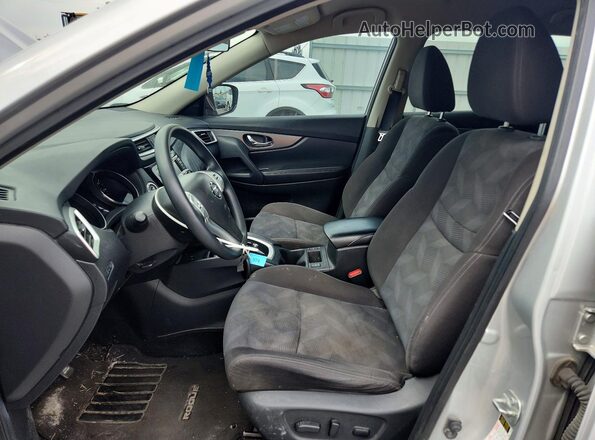 KNMAT2MV8GP618472 2016 NISSAN ROGUE Silver წინა სალონის ხედი