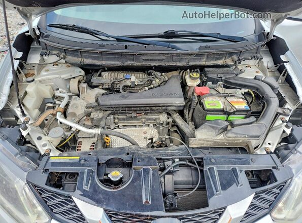 KNMAT2MV8GP618472 2016 NISSAN ROGUE Silver უკანა სალონის ხედი