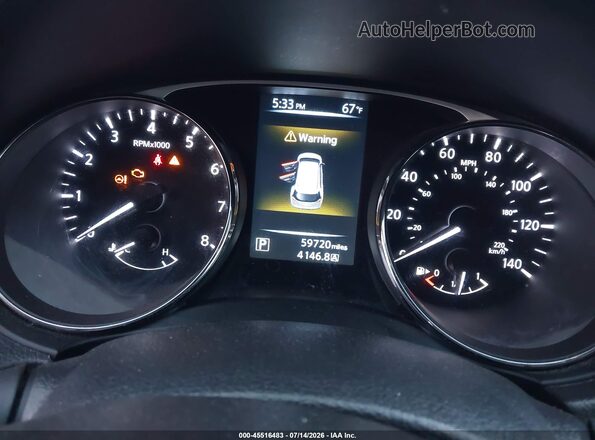 KNMAT2MV8GP633571 2016 NISSAN ROGUE Gray Widok tylnych siedzeń