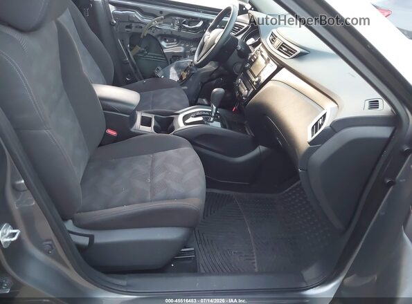 KNMAT2MV8GP633571 2016 NISSAN ROGUE Gray Widok wnętrza z przodu