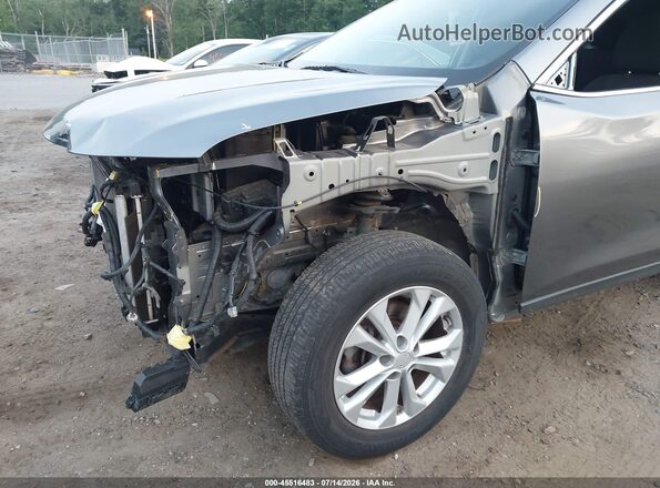 KNMAT2MV8GP633571 2016 NISSAN ROGUE Gray Widok wnętrza z tyłu