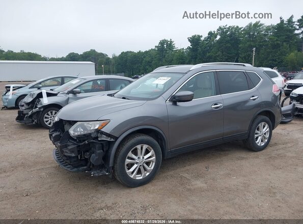 KNMAT2MV8GP640715 2016 NISSAN ROGUE Gray წინა მარცხენა ხედი სამი მეოთხედიდან