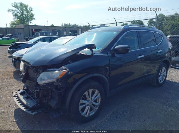 KNMAT2MV8GP640830 2016 NISSAN ROGUE Black Przód lewy