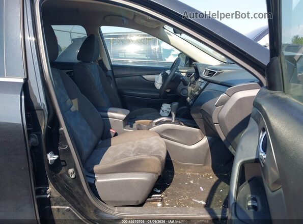 KNMAT2MV8GP640830 2016 NISSAN ROGUE Black Widok wnętrza z przodu