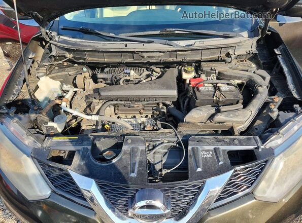 KNMAT2MV8GP643257 2016 NISSAN ROGUE Gray Вид підкапотного простору