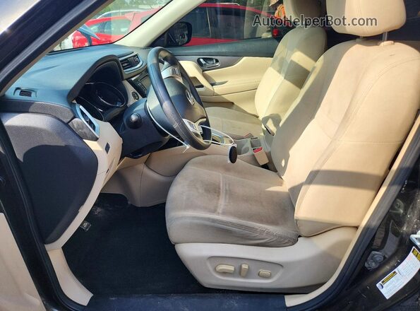 KNMAT2MV8GP643257 2016 NISSAN ROGUE Gray Вид салону спереду