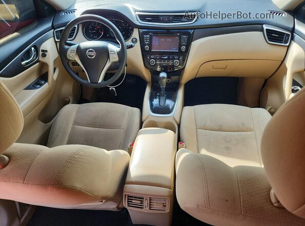 KNMAT2MV8GP643257 2016 NISSAN ROGUE Gray Вид панелі приладів