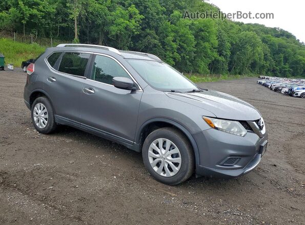 KNMAT2MV8GP648104 2016 NISSAN ROGUE Gray Przód prawy