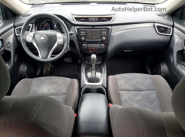 KNMAT2MV8GP648104 2016 NISSAN ROGUE Gray Widok deski rozdzielczej