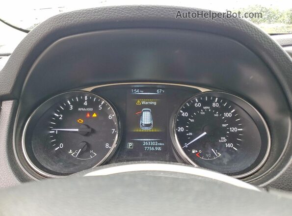 KNMAT2MV8GP648104 2016 NISSAN ROGUE Gray Widok zestawu wskaźników