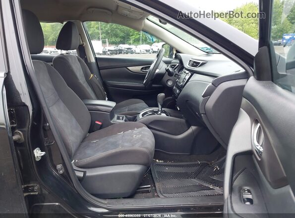 KNMAT2MV8GP658146 2016 NISSAN ROGUE Black Front interior view